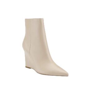 Marc Fisher Ltd Women's Dayna Pointy Toe Wedge Bootie In Taupe 9M NWT